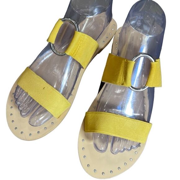 Top shop sandals sued mustard seed color size 38 EUR - Picture 8 of 14